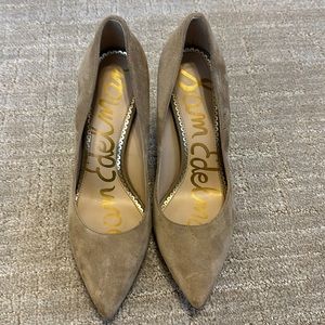 Sam Edelman Hazel heel in taupe suede